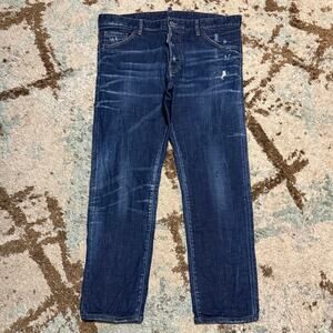 DSQUARED2 Cool Guy Jeans Blue Distressed Mens Size 56 (40x30) Streetwear